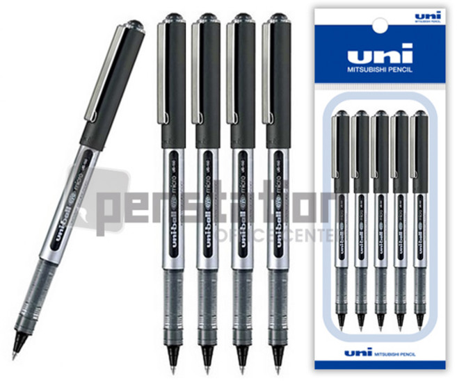 유니볼 아이 UB-150 (흑/청/적) 5개 세트, 0.5mm 블랙5 세트