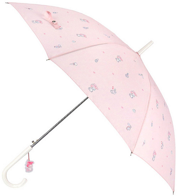산리오 패턴 60 키링 장우산 쿠로미 마이멜로디 반자동 우산