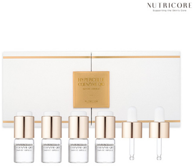 [공식] 뉴트리코어 하이퍼셀 코엔자임Q10 스킨핏 앰플, 4개, 8ml