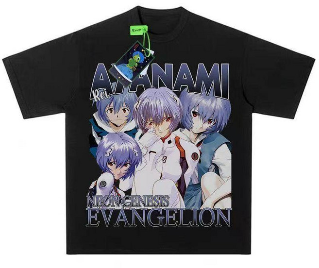 EVA 신세기 에반게리온 애니메이션 굿즈 반팔 티셔츠