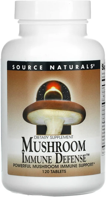 소스 내추럴스 머쉬룸 이뮨 Defense 120정, 1개 - 쿠팡