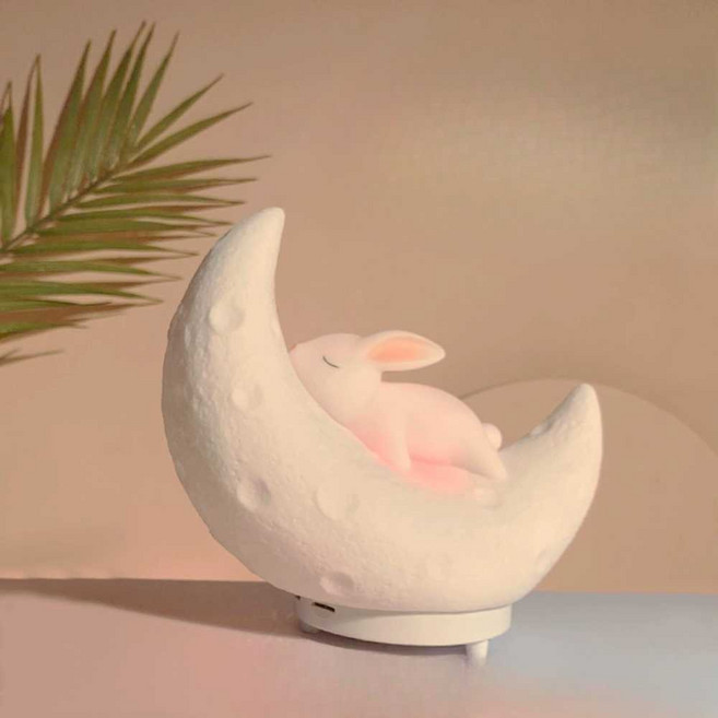 달토끼 블루투스 스피커 무드등 무선 충전기, 상세페이지 참고, 1. 무드등(카드 포함)