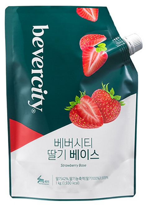 베버시티 딸기 베이스 1000g, 1kg, 6개