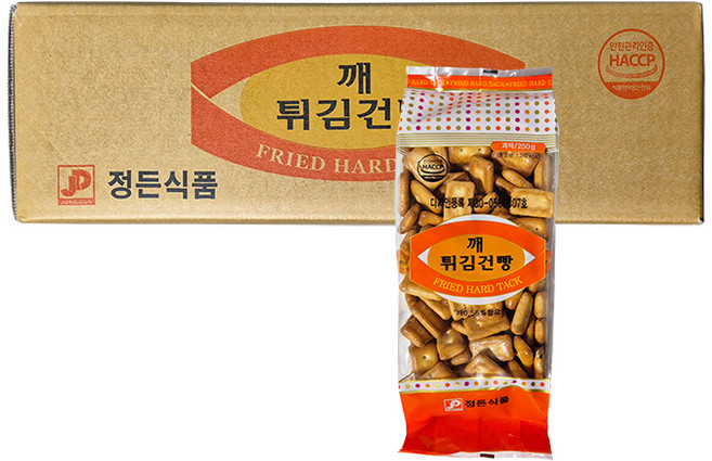 정든식품 깨튀김건빵 250g x 12개 1box