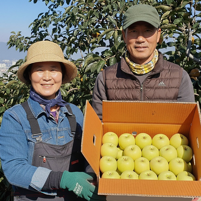 [재구매율1위] 생산자직송 경북 햇 시나노골드 황금 사과, 1박스, 5kg (소과)