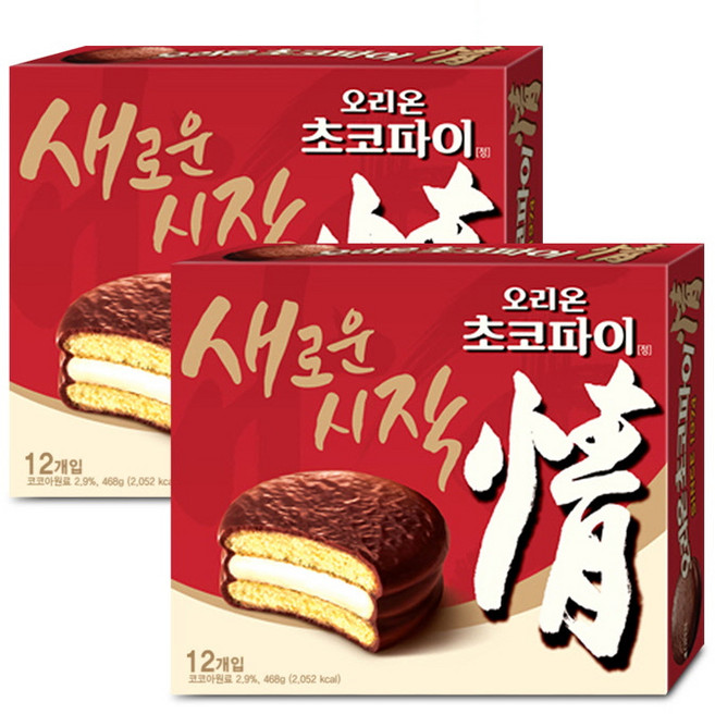 오리온 초코파이 468gx2개(24개입), 468g, 2개