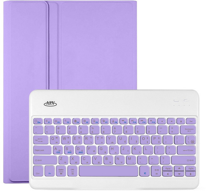 갤럭시탭 S10 울트라 14.6인치 호환 콤비 블루투스 키보드 S펜수납 케이스, 라벤더, 1개