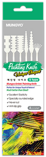 문교 페인팅나이프 U타입 MPPKU-6, 1개