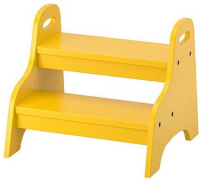 이케아 키즈 TROGEN 트로겐 어린이 스탭스툴 옐로우, 1개