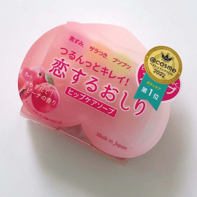 일본 엉덩이 케어 비누 세트 펠리컨 비누 연애비누, 80g, 3개입