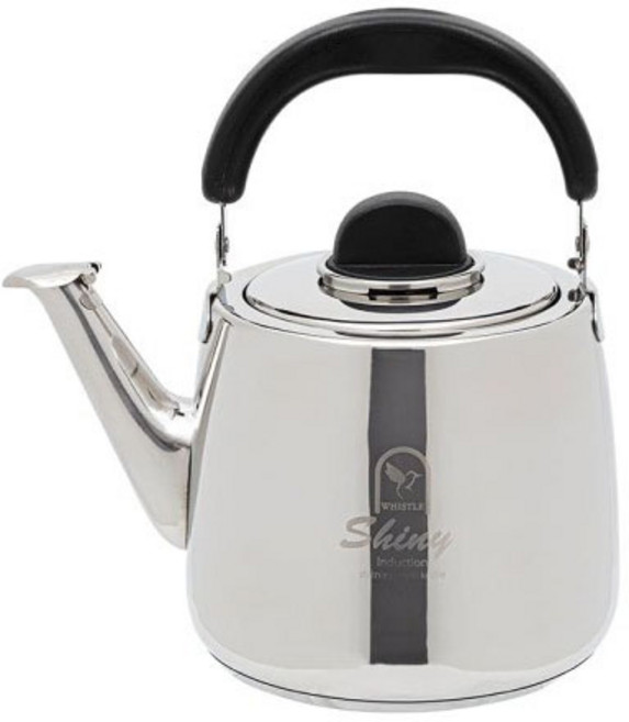 퀸센스 샤이니 3중바닥 휘슬 들통형 스텐 인덕션 주전자, 1개, 혼합색상, 2.8L