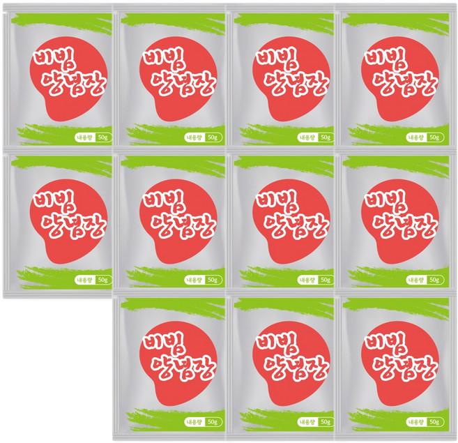 소확행몰 구포국수 즉석조리 간편한 스프 10+1 (멸치맛 해물맛 양념비빔장), 비빔양념장(10+1), 50g, 11개