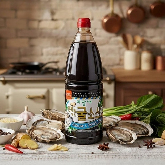 미담채 전복을 넣은 굴소스 2.2kg 반박스 대용량, 4개