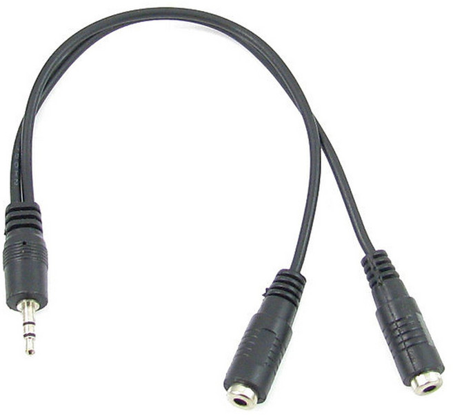 3.5mm 耳機音源分享線 1分2電腦擴接線, 1個