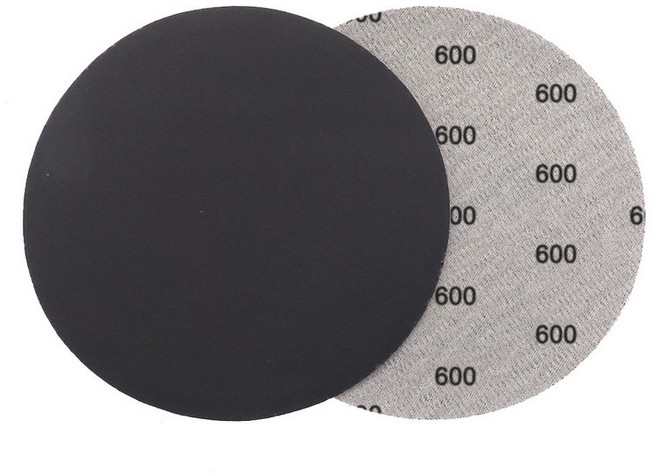 圓盤砂紙 5寸 125mm 磨砂紙 水磨砂紙 圓形砂紙 研磨砂紙 砂紙圓盤 研磨工具手持打磨砂紙, 1個, 600