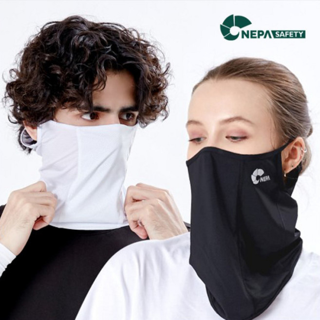 네파 세이프트 듀오 자외선 차단 쿨링 넥스카프, 네파듀오넥스카프_화이트