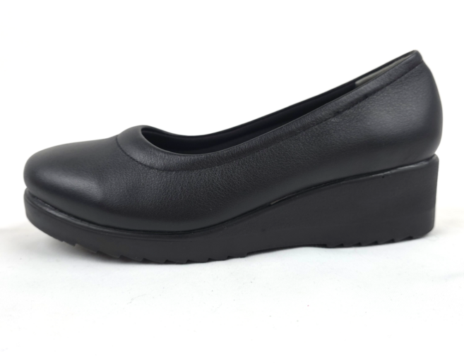 순이의수제화 국산 소가죽 발편한 통굽 키높이 여성 가죽 로퍼 여자 승무원 신발 구두 4cm