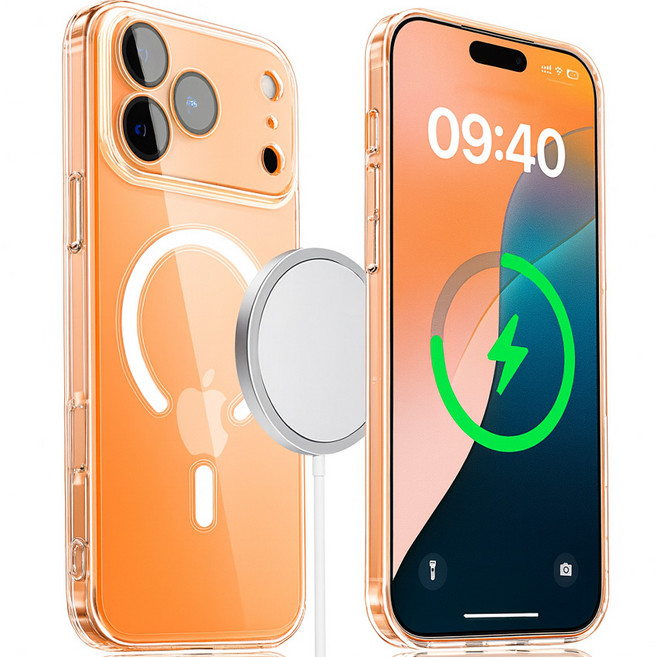 아이엔조이 아이폰 갤럭시 S 초강력 젤리 하드 투명 마그네틱 맥세이프 휴대폰 케이스 INJ-MSC01