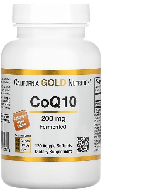 CGN 캘리포니아골드뉴트리션 coQ10 200mg 120정 코엔자임 Q10 큐텐 코큐텐 고약사 USP 유비퀴논, 1개 - 쿠팡