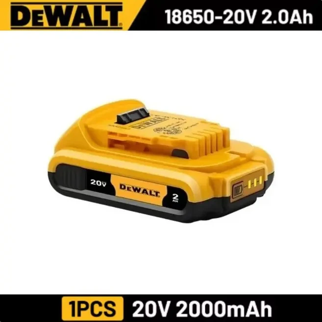 [호환]디월트 100% 배터리 20V/60V 6Ah 9Ah MAX FlexVolt (DCB606 DCB205 DCB182 호환) 충전기 포함, 14 20V 1PCS  2.0Ah
