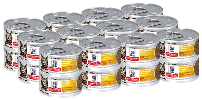 Hill's Science Diet 希爾思 泌尿道毛球控制主食罐, 82g, 24個
