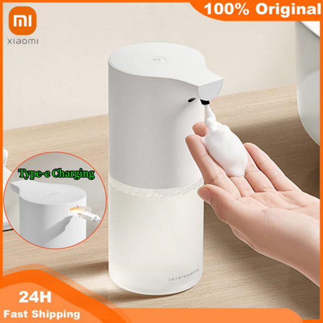 Xiaomi Mijia 1S 비누 디스펜서 Bulit in Battery Type-C 320ML 400 회 자동 폼 핸드 와셔 워시 디스펜서 센서, [01] 옵션1