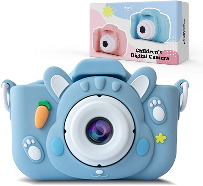 알테지 당근토끼 어린이 키즈 카메라 디지털 사진기, KD1000(인디블루), 1개