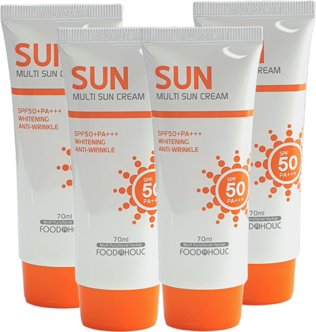 더마인드 백탁없는 눈시림없는 끈적임없는 데일리 수분 선크림 순한 대용량 멀티 썬크림 SPF50 PA+++, 70ml, 4개