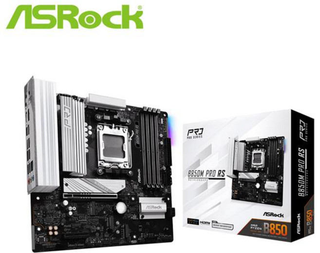 華擎 ASRock B850M PRO RS MATX AMD主機板, PRO RS B850M