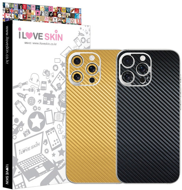 아이폰16시리즈 카본 스킨 2매