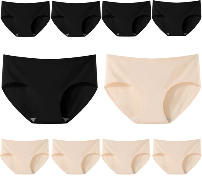 여성 순면 스판 데일리 팬티 10장 세트