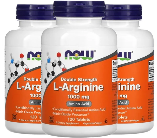 나우푸드 엘아르기닌 L-아르기닌 1 000 mg, 120정, 3개 - 쿠팡