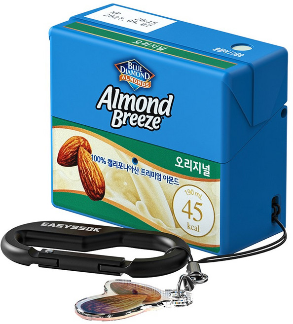 삼성 갤럭시 버즈3 / 버즈3프로 아몬드브리즈 케이스 ( 별다섯 카라비너 세트 ), 그린(오리지널), 1개