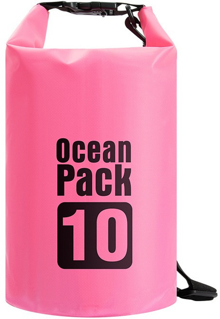 防水漂流袋 登山溯溪 沙灘游泳潛水收納袋, 粉,30L雙肩帶