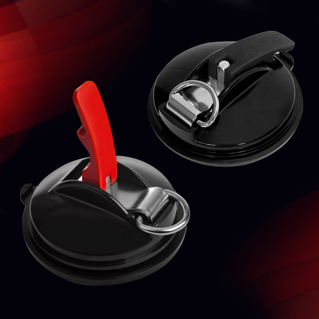 캠핑 차박 차량 진공 타프 흡착판 큐방 LUAZ-QB, 블랙