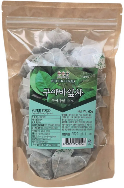 구아바잎 차 덖음 수제 티백 건강차 60g, 1개입, 1개