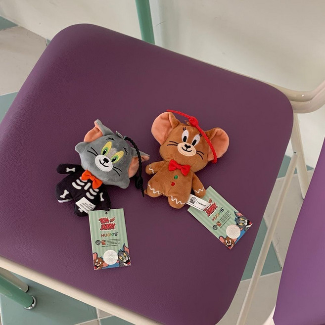 [정품/할로윈추천] 톰과제리 쿠키 해골 인형키링 가방참 열쇠고리 가방꾸미기 백참, 제리