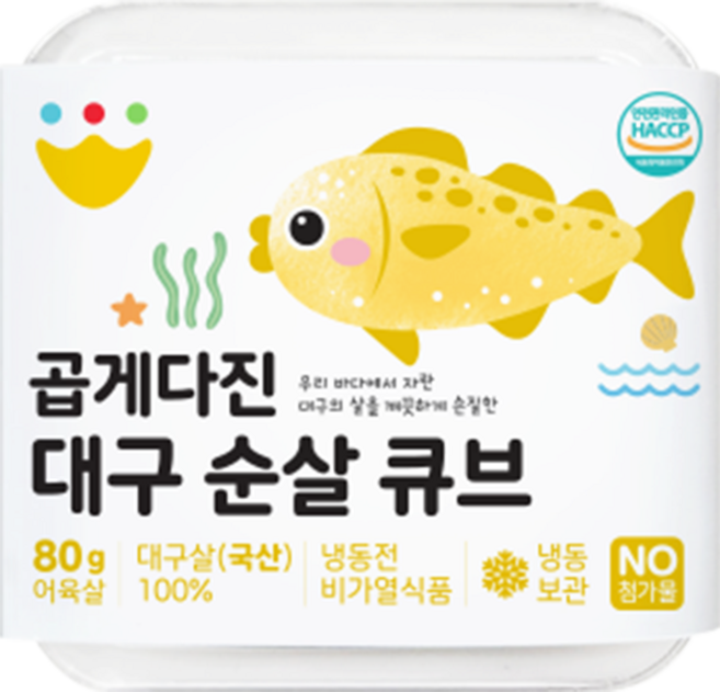 바맘 곱게다진 순살 큐브 대구 20g x 4구, 1개, 80g, 대구 순살 큐브