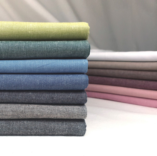 대폭 20수 선염 해지 무지 원단, 브라운