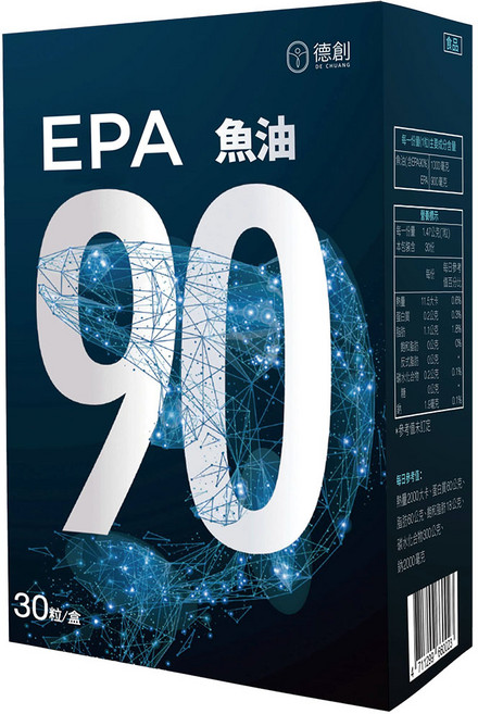 德創生技[增量版]高濃度EPA魚油(單顆900mg EPA), 1個, 30