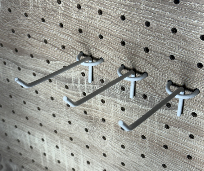 一字勾 洞洞板掛勾 7cm 10cm 16cm, 白色(中), 1件