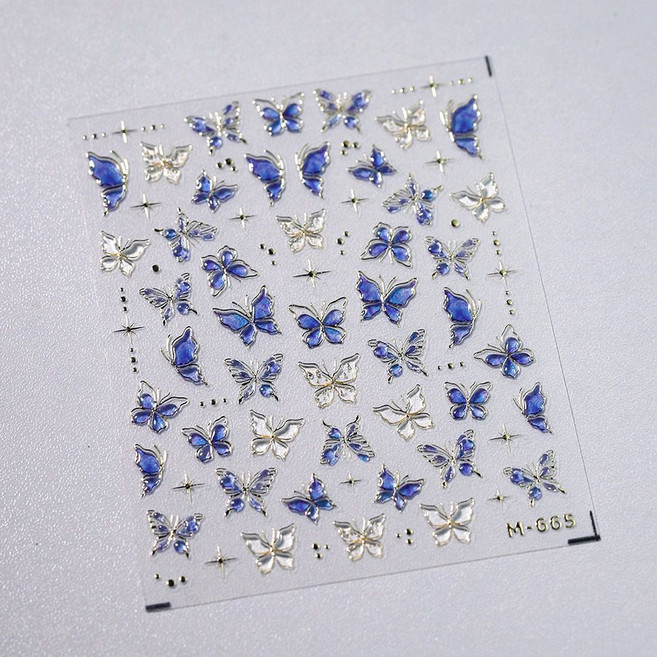 캔디스토어 3D 엠보스티커 입체 젤네일 아트 네일스티커, 1개, G