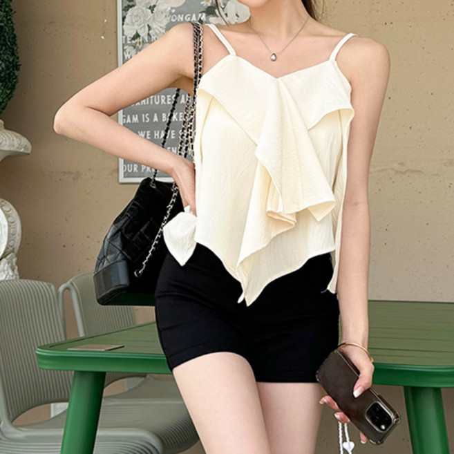 날라리여우 ( 에피끈나시 블라우스 ) 파티 블라우스 홀복 클럽블라우스 꽃놀블라우스 섹시 블라우스 홀복 블라우스 bj 의상 여성 블라우스 데이트블라우스 하객블라우스