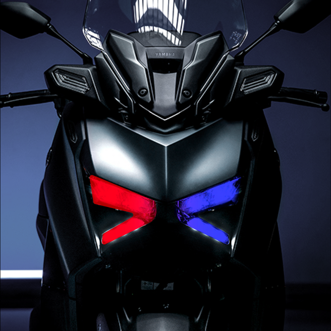 XMAX 튜닝 2023~2025 그라데이션 라이트필름 / 라이트 보호필름, 레이지플레임(레드&블루), 1세트