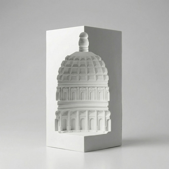 석고 아트 오브제 인테리어 소품 조각 장식품 북앤드 겸용 유럽 감성 집꾸미기 장식, white