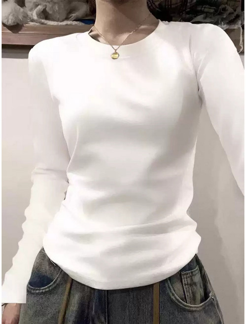 미국식 어깨 패드 긴팔 티셔츠 슬림 가을 겨울 신상품 안감 소매 잡아주는 상의 DJP