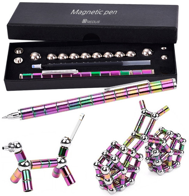 레더스 마그네틱 자석 블럭 볼펜, 홀로그램, 1개