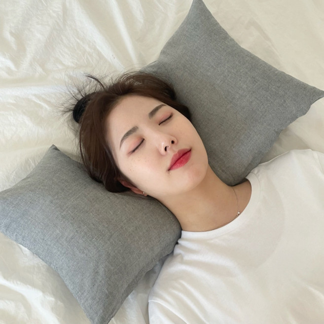 메밀 경추베개 낮은 경추목베개 일자목 목디스크 거북목 베개, 1개, 핑크 메밀