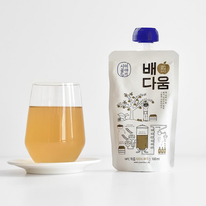 시골이야기 프리미엄 배즙 저온착즙 배쥬스, 64개, 100ml