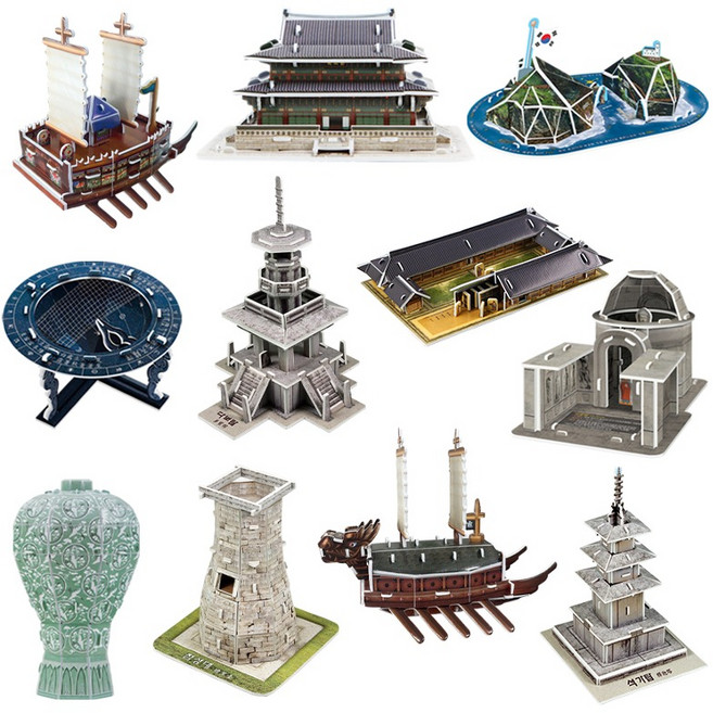 [본사직영] 역사 시리즈(소) 17종 만들기 택1 - 거북선 독도 첨성대 석가탑 등, ..., 1개